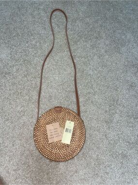 Collection 18 Ratten Handwoven Round Straw bag/purse.